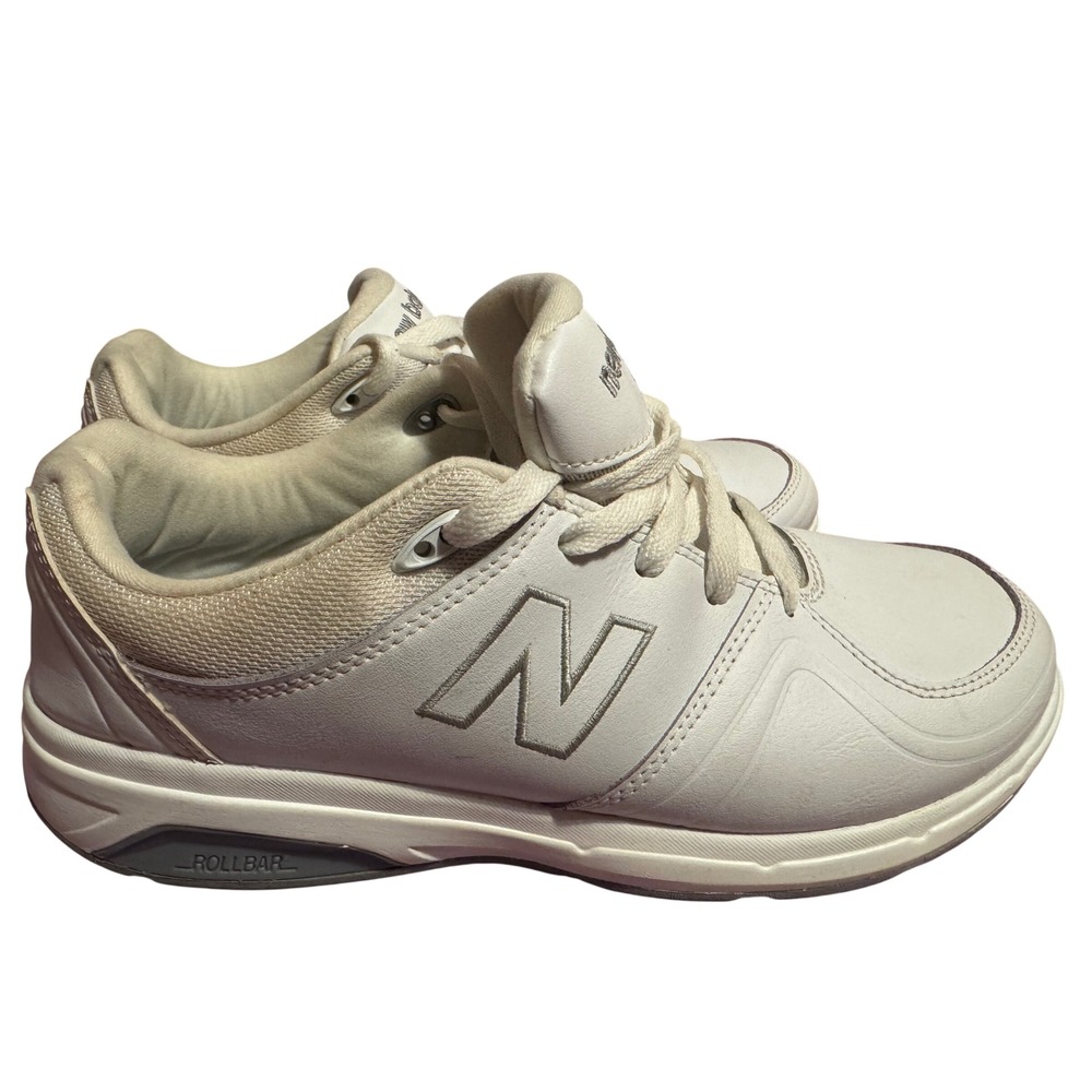 EXTRA EXTRA WIDE New Balance 813 10 WW Walking White 100% Leather Comfort shoes